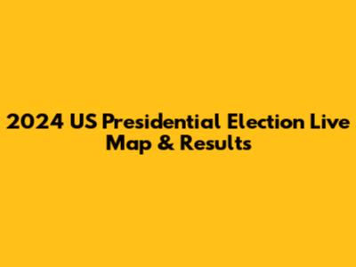 2024 US Presidential Election Live Map & Results