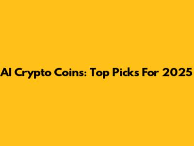 AI Crypto Coins: Top Picks For 2025