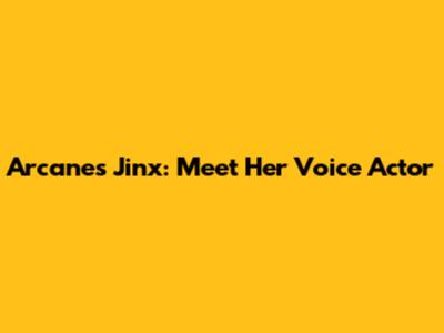 Arcane's Jinx: Meet Her Voice Actor