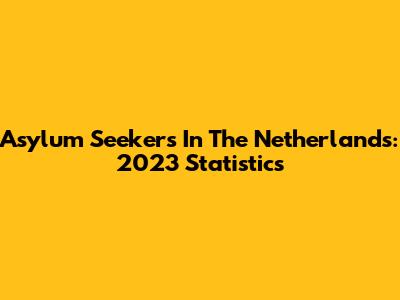 Asylum Seekers In The Netherlands: 2023 Statistics