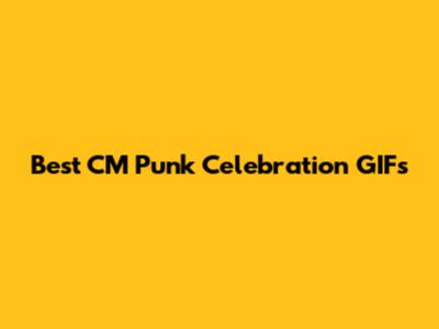 Best CM Punk Celebration GIFs