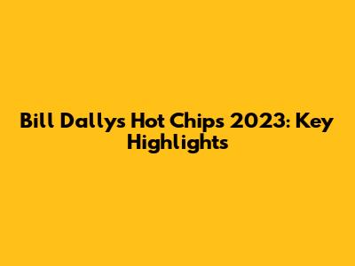 Bill Dally's Hot Chips 2023: Key Highlights