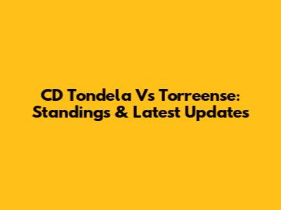 CD Tondela Vs Torreense: Standings & Latest Updates