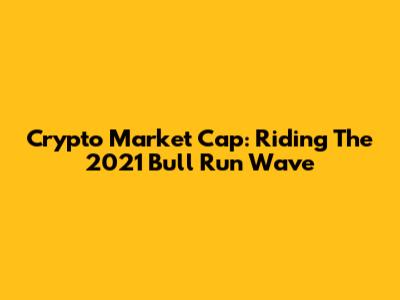 Crypto Market Cap: Riding The 2021 Bull Run Wave