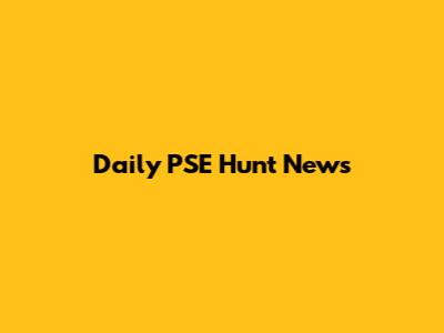 Daily PSE Hunt News