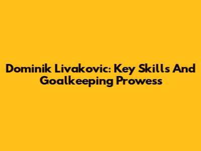 Dominik Livakovic: Key Skills And Goalkeeping Prowess