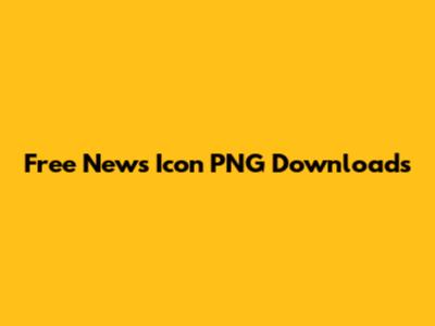 Free News Icon PNG Downloads