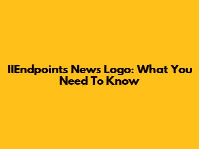 IIEndpoints News Logo: What You Need To Know