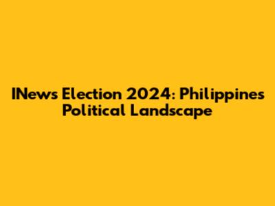 INews Election 2024: Philippines' Political Landscape