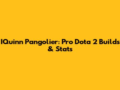 IQuinn Pangolier: Pro Dota 2 Builds & Stats