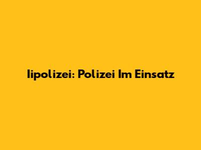 Iipolizei: Polizei Im Einsatz