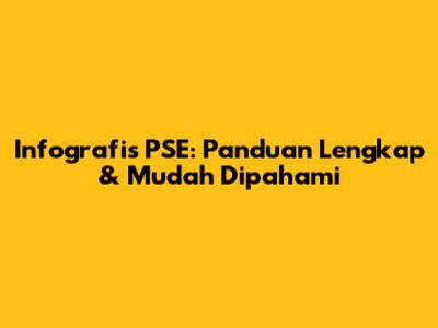 Infografis PSE: Panduan Lengkap & Mudah Dipahami