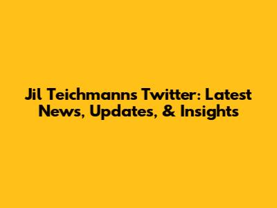 Jil Teichmann's Twitter: Latest News, Updates, & Insights
