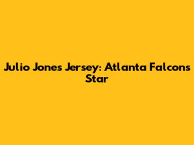 Julio Jones Jersey: Atlanta Falcons Star
