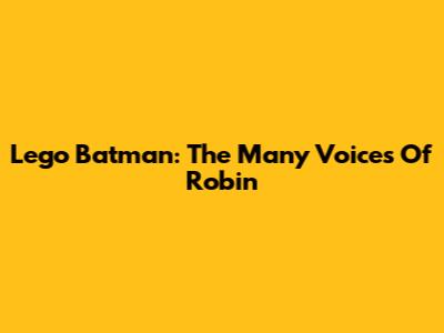 Lego Batman: The Many Voices Of Robin