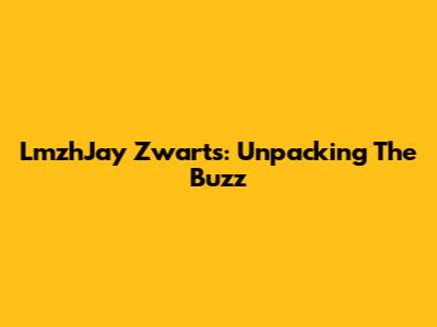 LmzhJay Zwarts: Unpacking The Buzz