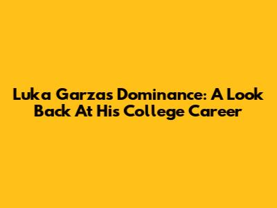 Luka Garza's Dominance: A Look Back At His College Career