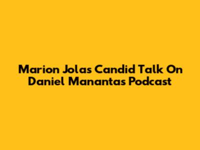 Marion Jola's Candid Talk On Daniel Mananta's Podcast