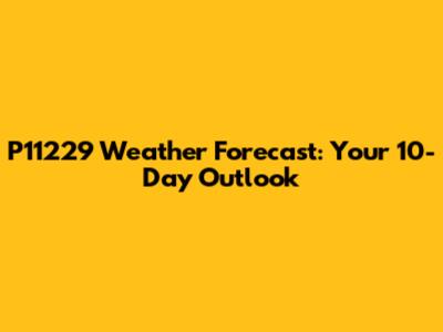 P11229 Weather Forecast: Your 10-Day Outlook