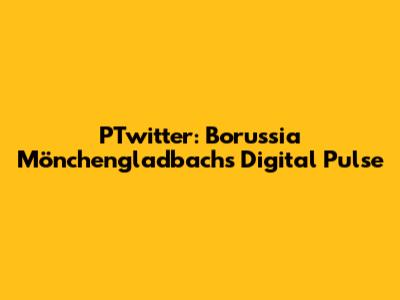 PTwitter: Borussia Mönchengladbach's Digital Pulse