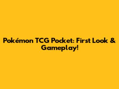 Pokémon TCG Pocket: First Look & Gameplay!