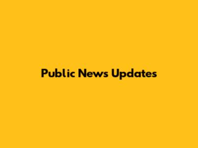 Public News Updates