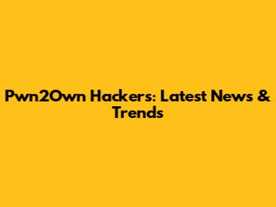 Pwn2Own Hackers: Latest News & Trends