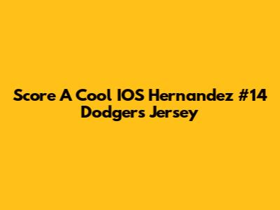 Score A Cool IOS Hernandez #14 Dodgers Jersey