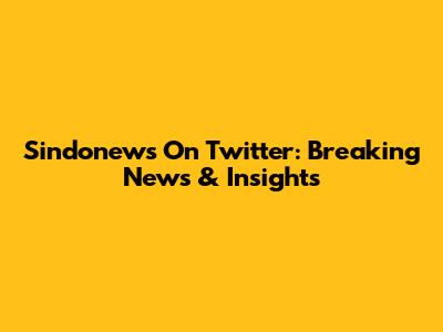 Sindonews On Twitter: Breaking News & Insights