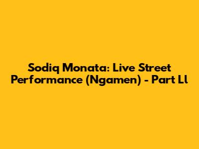 Sodiq Monata: Live Street Performance (Ngamen) - Part Ll