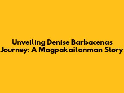 Unveiling Denise Barbacena's Journey: A Magpakailanman Story