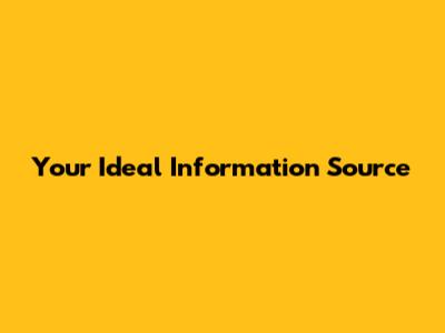 Your Ideal Information Source